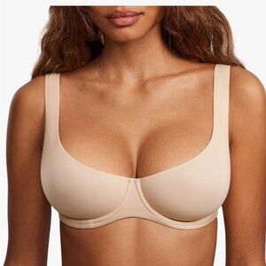 DOBREVA NWT Unlined Balconette Bra Supportive Plus -Size 36DD Beige